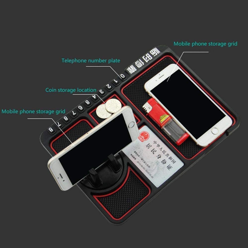 SkyShopy Car Accessories Anti-Slip Car Dashboard Mat & Mobile Phone Holder Mount - Universal Non Slip Sticky Rubber Pad for Smartphone, GPS Navigation, God Idols, Toys, Coins SkyShopy Car Accessories Anti-Slip Car Dashboard Mat & Mobile Phone Holder Mount - Universal Non Slip Sticky Rubber Pad for Smartphone, GPS Navigation, God Idols, Toys, Coins